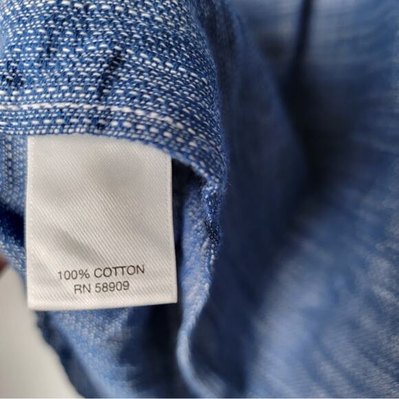 ROWN Men’s 4XB (4XL) Blue Cotton Shirt 100% Breathable Casual Comfortable Top - Picture 8 of 8